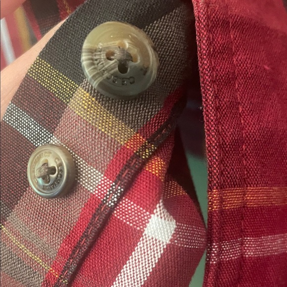 C.E. Schmidt Workwear Mens M Heavyweight Workshirt Red, Black & White Plaid - Picture 5 of 9